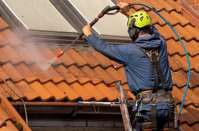 Démoussage et hydrofuge de toiture à Aubeterre